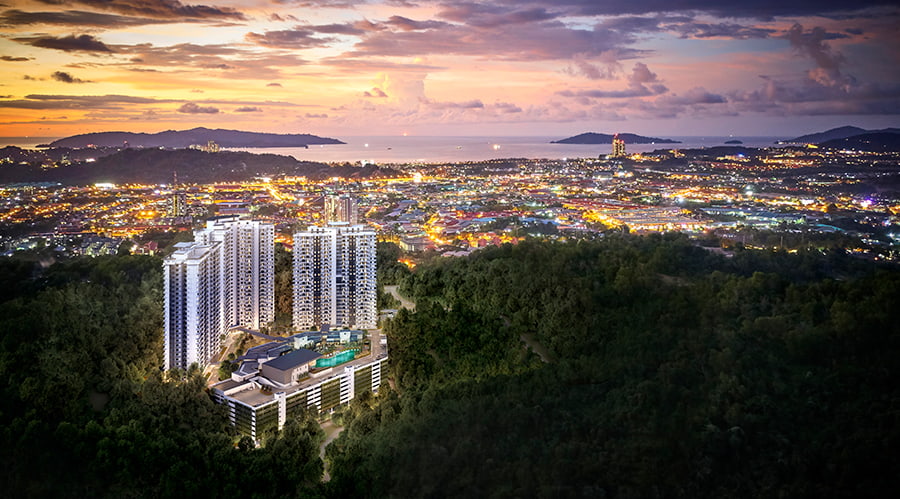 Bukit Bantayan Residences Aerial View