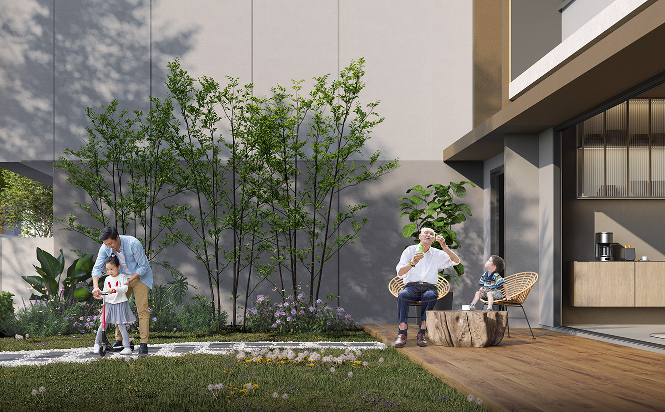 Artist’s impression – From garden to gathering spot: where family bonds bloom​