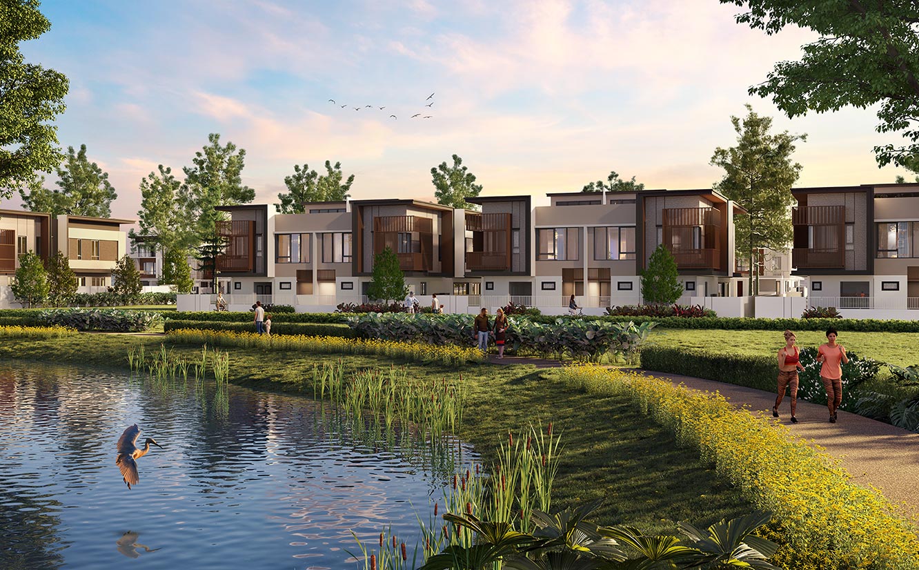 Artist’s impression – Lakeside living, where serenity meets style